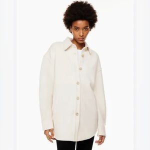 Aritzia | babaton Pelli heather light oatmeal Shacket